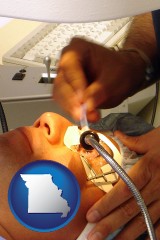 missouri map icon and lasik laser eye surgery for vision correction