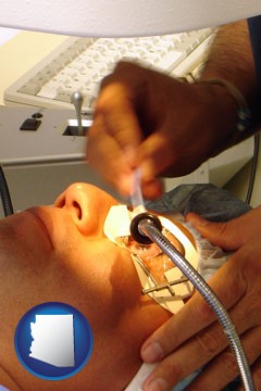 lasik laser eye surgery for vision correction - with Arizona icon