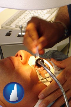 lasik laser eye surgery for vision correction - with New Hampshire icon