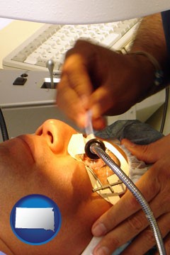 lasik laser eye surgery for vision correction - with South Dakota icon